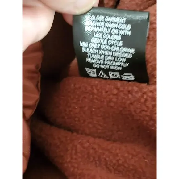 Swiss Alps Girls Small 7/8 Maroon Pink Puffer Jacket NWT Water Wind Resistant - Picture 10 of 13